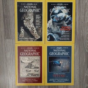 Vintage 1986 National Geographic Magazines Bundle